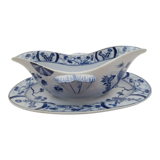 Saucière ancienne en faience fine creil montereau modèle  japon