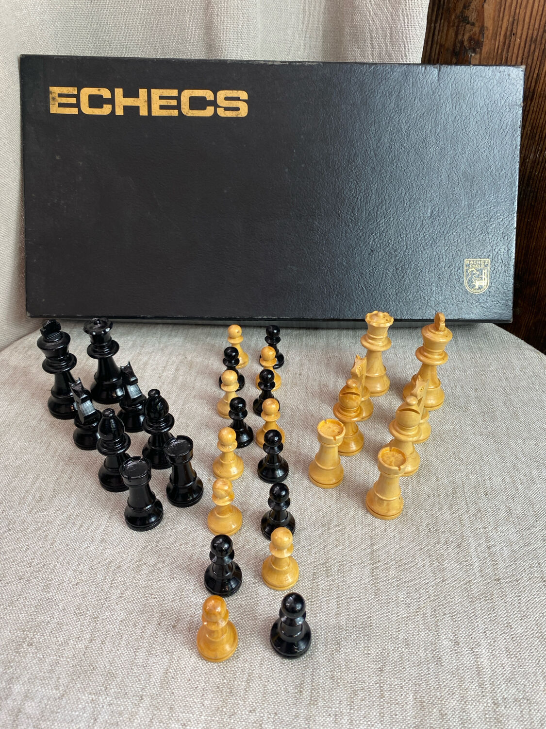 Wooden chess set, Rachez Paris