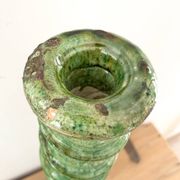 Green terracotta candle holder 60 cm