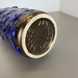 Rare Super Color Crusty Fat Lava Multi-Color Vase Scheurich, Germany WGP, 1970s