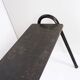 Tubax Black wood and metal bench - Minimalist design - 1950s