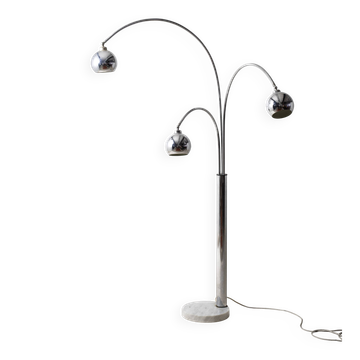 Triple Arc lamp by Regianni, 1970s Italy