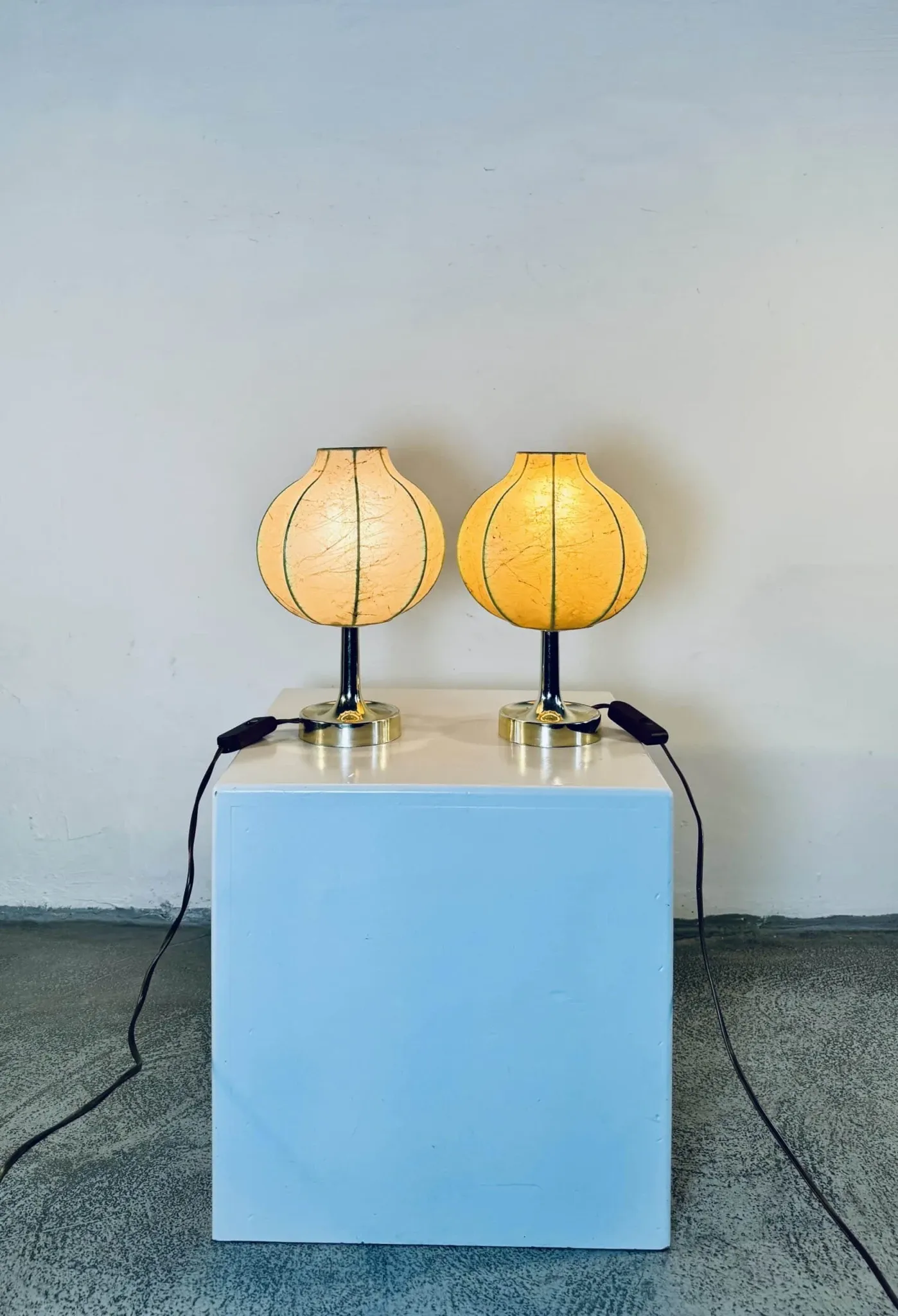 Cocoon Table Lamp By Friedel Wauer For Goldkant Leuchten, Germany, Circa 1960S/1970S