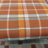 Pair of Vintage Wooden / Orange Fabric Chairs