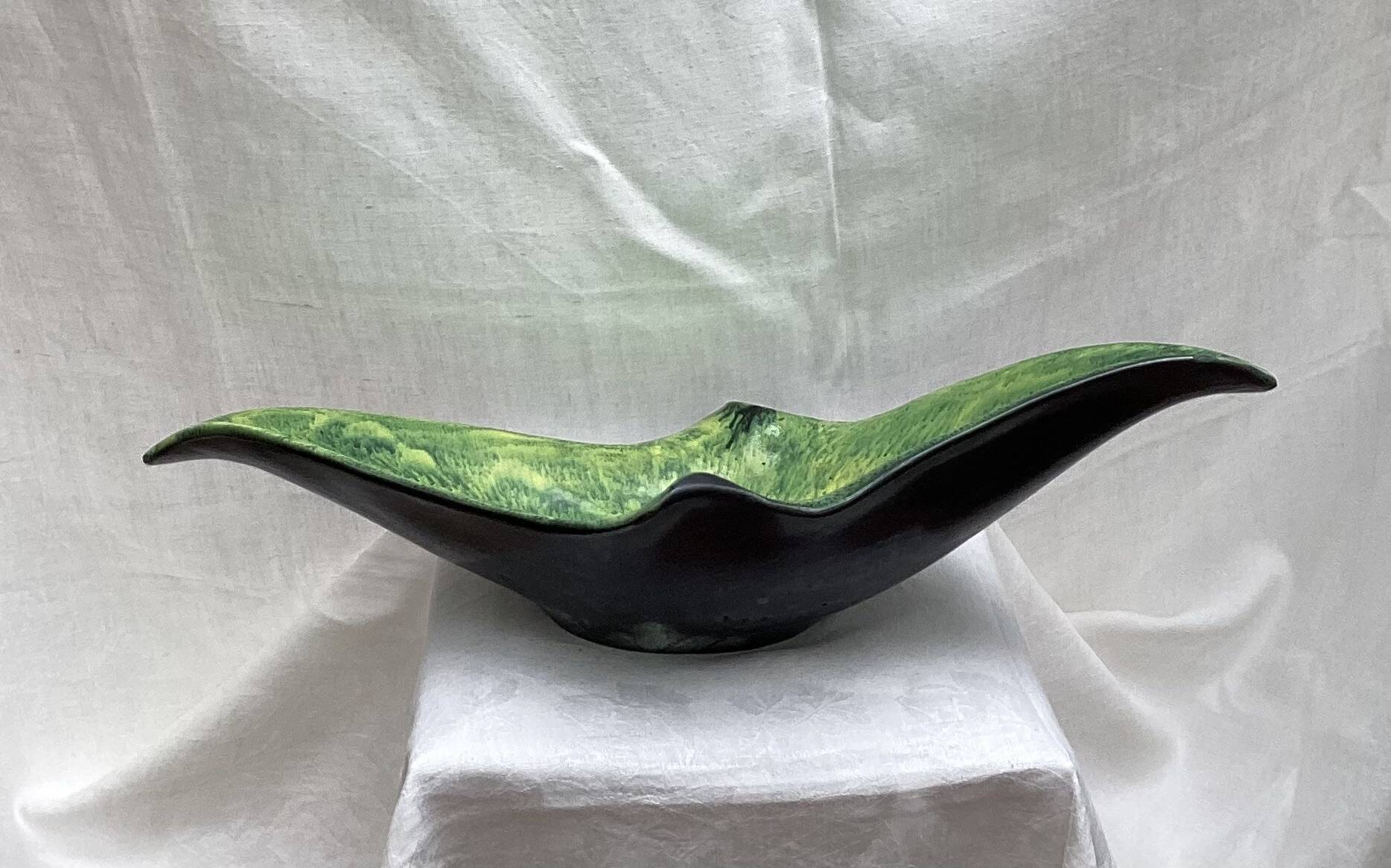 Ceramic catchall signed dimensions: height - 16 cm - width - 51 cm -