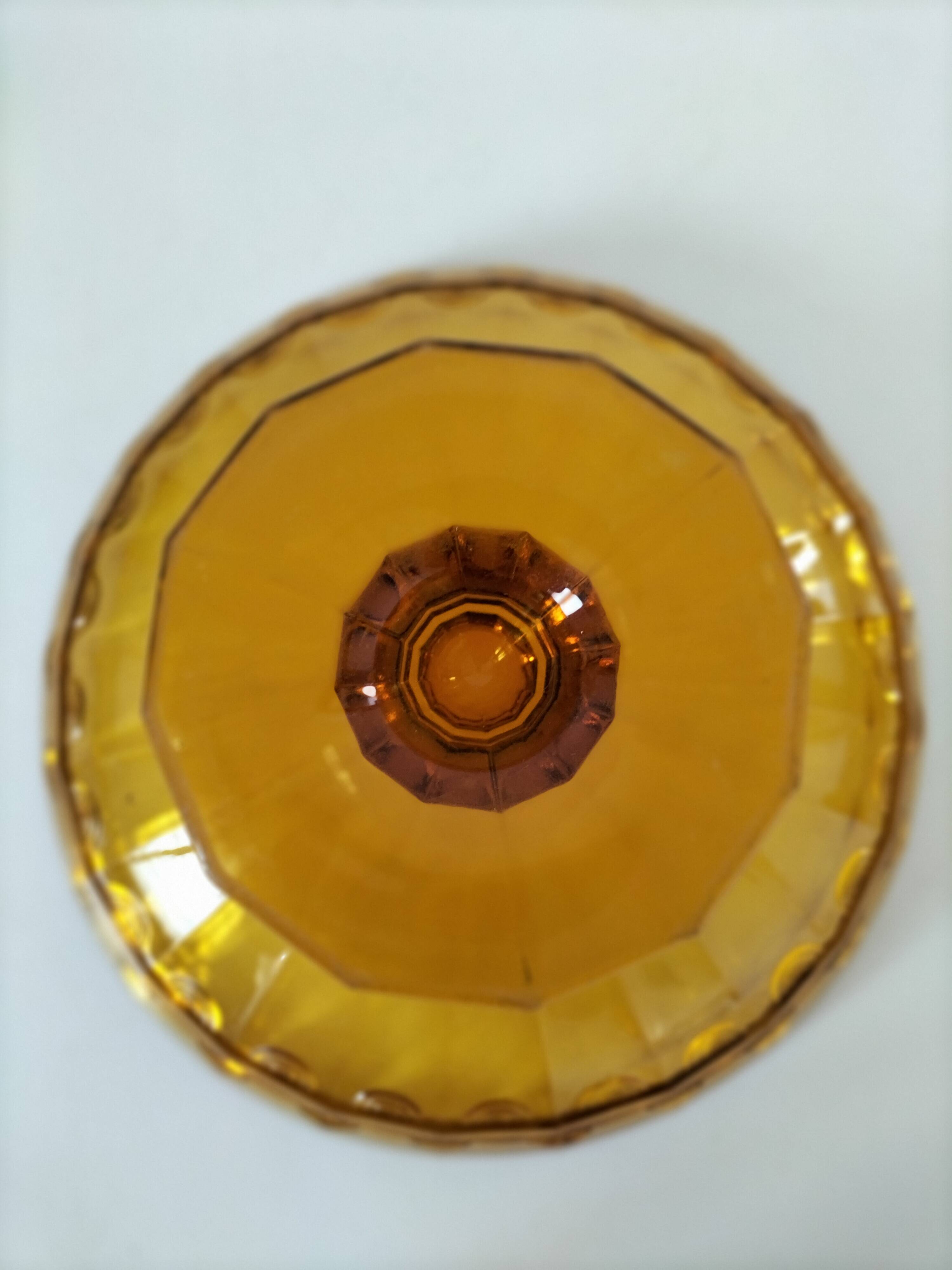 Glass pedestal dish