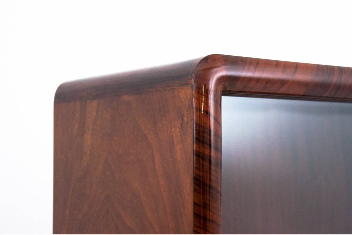 Art Deco style display cabinet, 1940s, Poland.