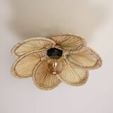 Palm leaf chandelier,45 cm natural palm leaf