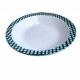 Serving dish Digoin & Sarreguemines "Scottish" pine green and gold years