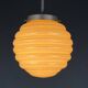 Vintage pink glass pendant lamp, Italy, 1950s