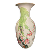 China, large old polychrome porcelain vase, late 19th century