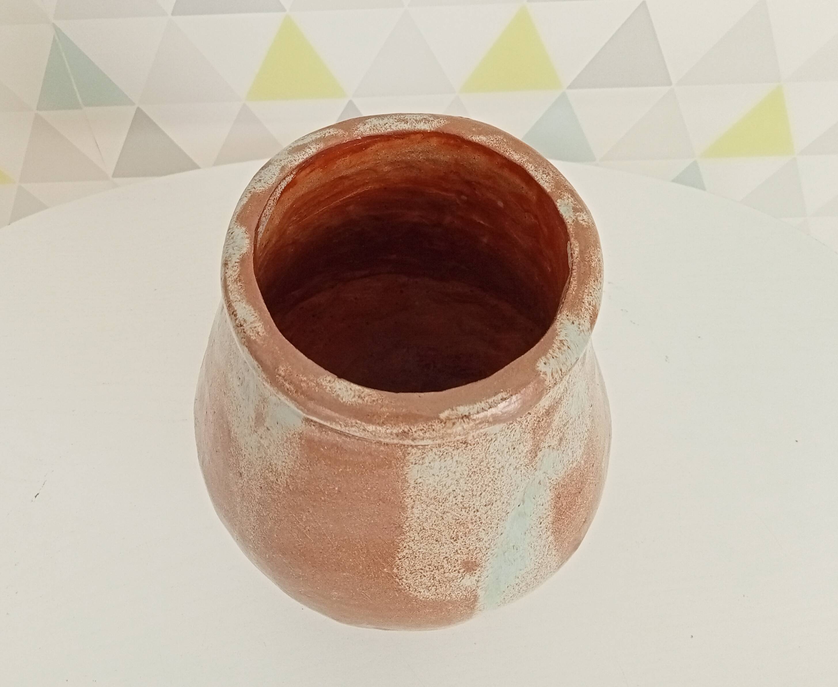 Glazed stoneware vase from the 70s