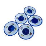 Dessert plates with flowers