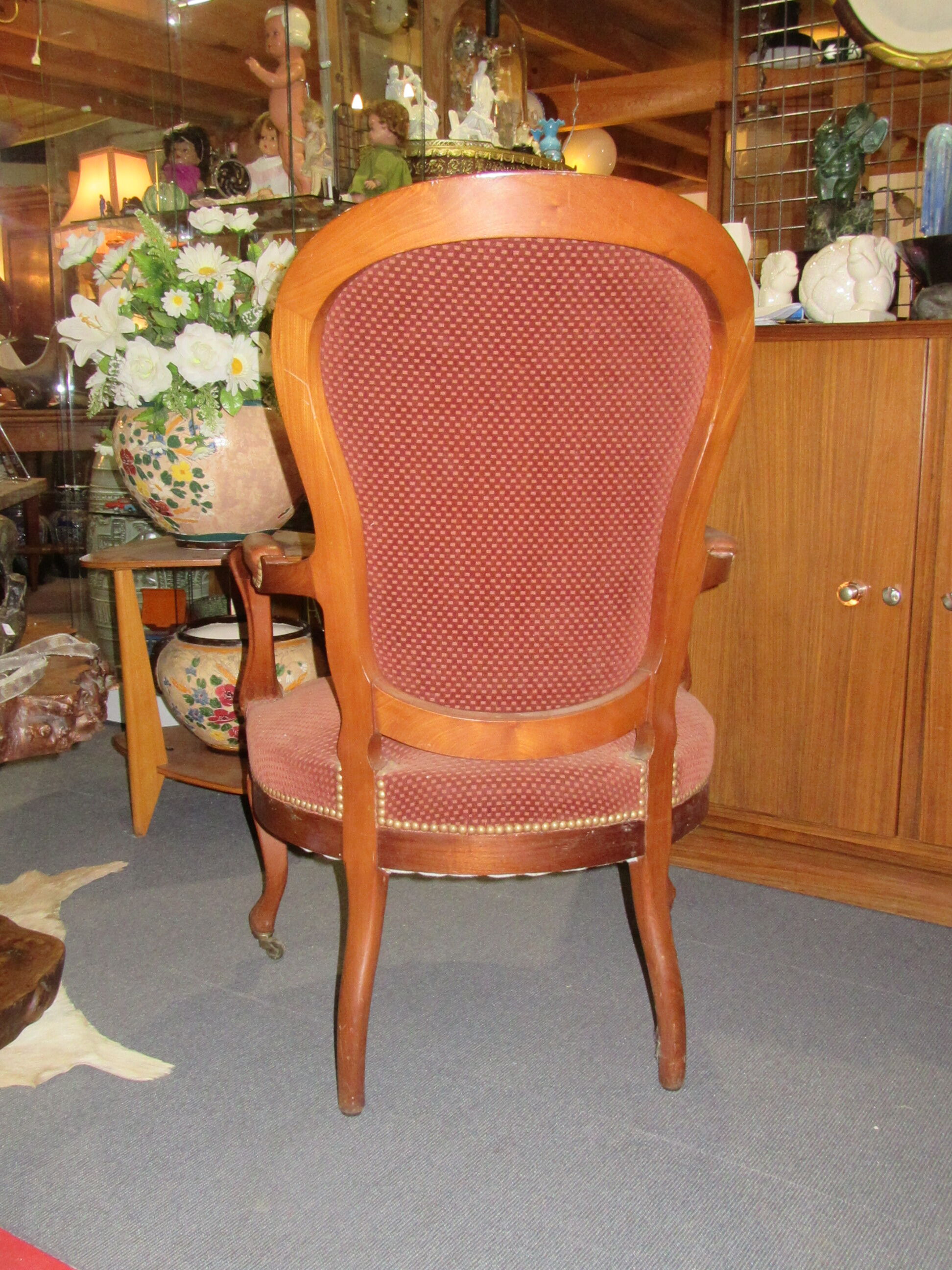 2 mahogany armchairs louis philippe
