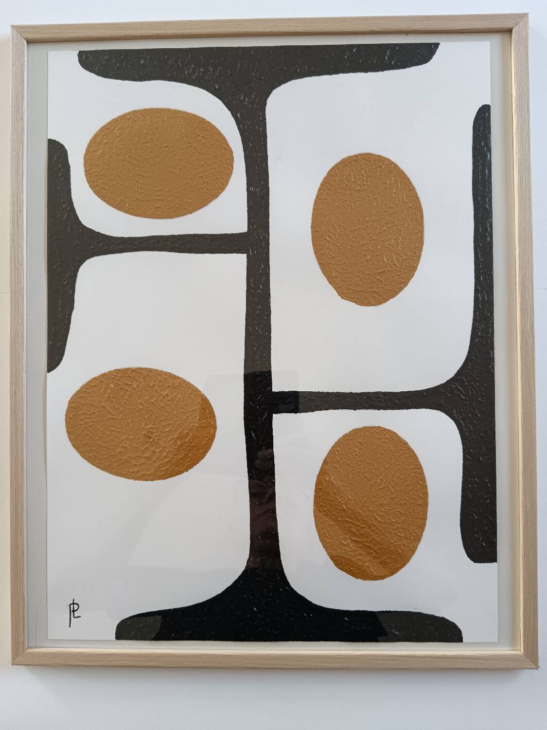 Acrylic on canvas paper, framed