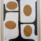 Acrylic on canvas paper, framed