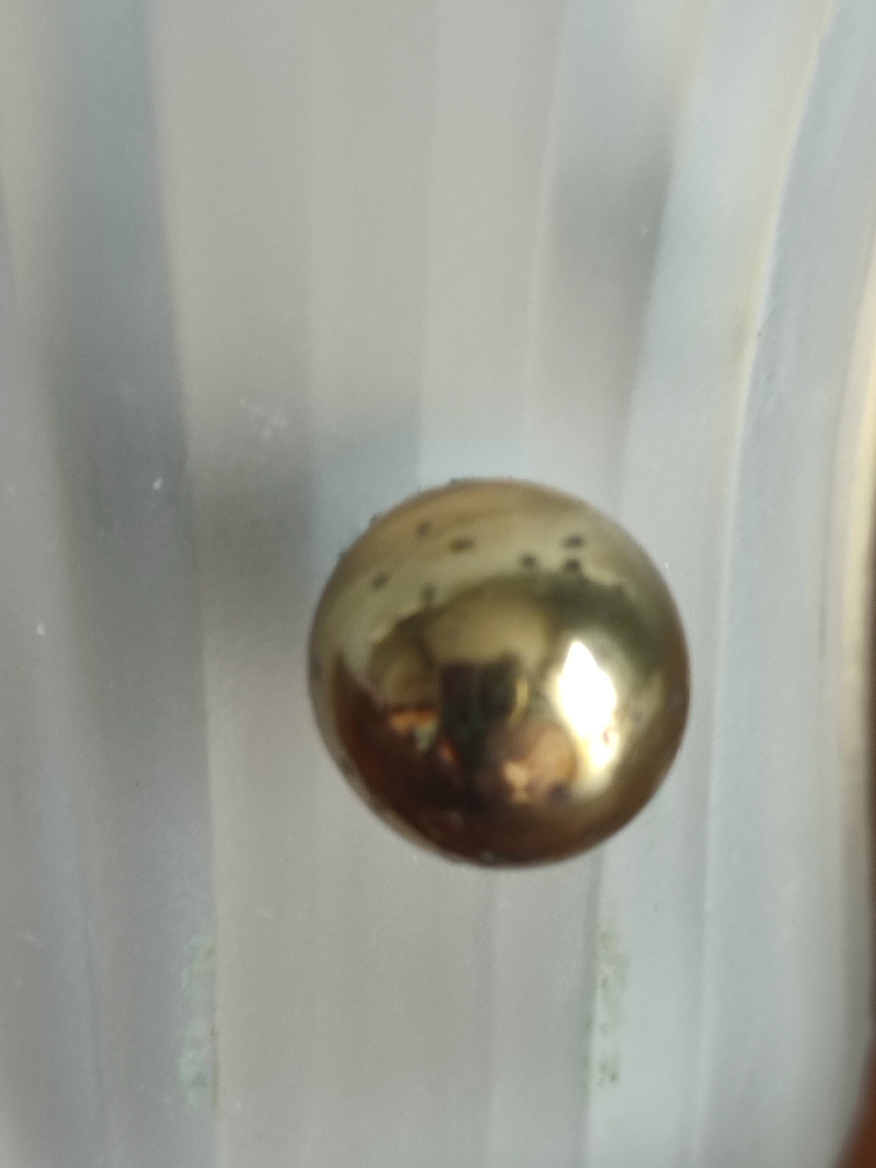 Vintage frosted glass shell wall sconces