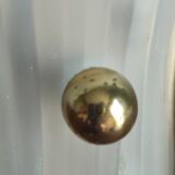 Vintage frosted glass shell wall sconces