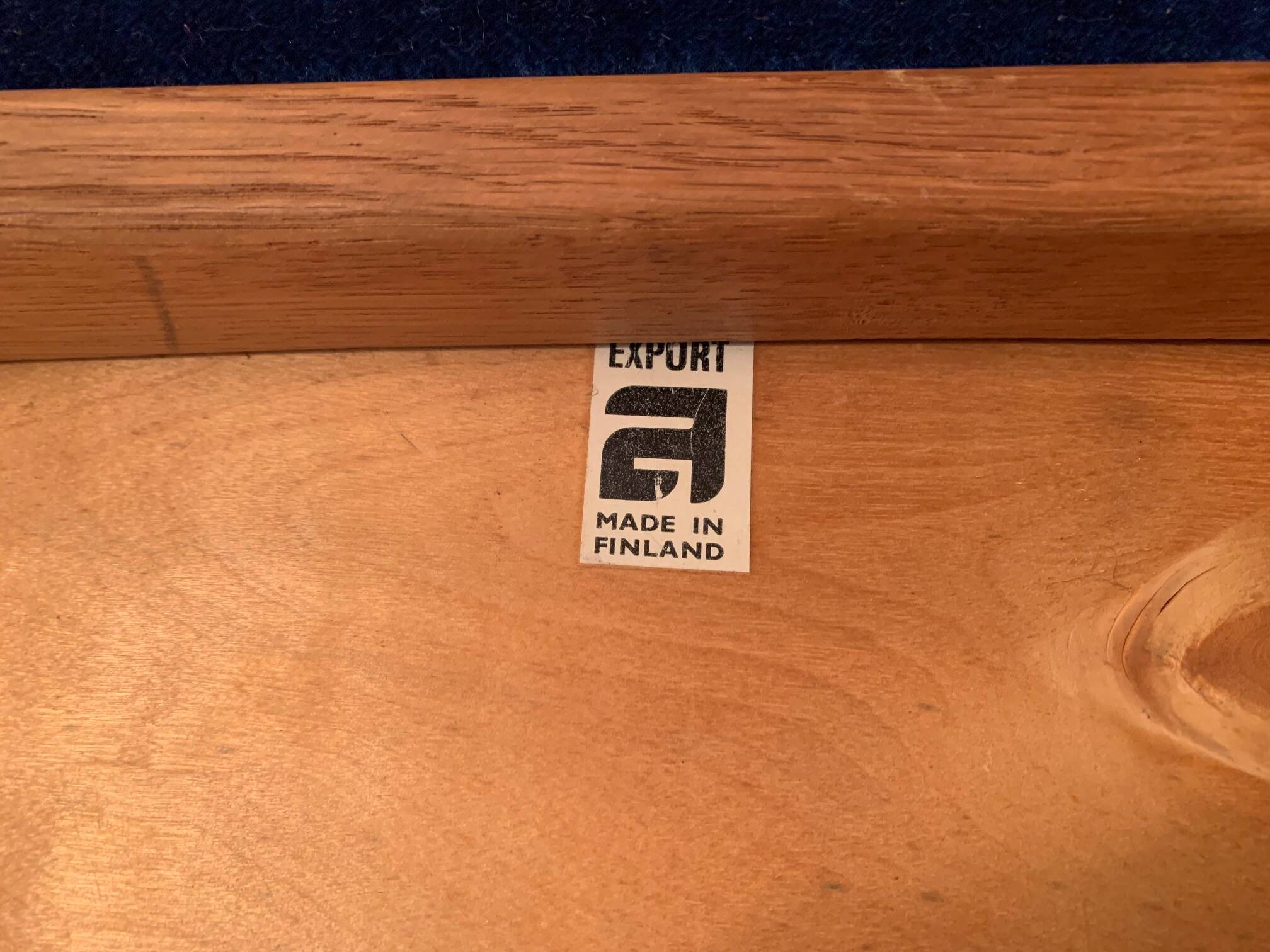 Set of four Asko Export chairs, Finland, 1960s