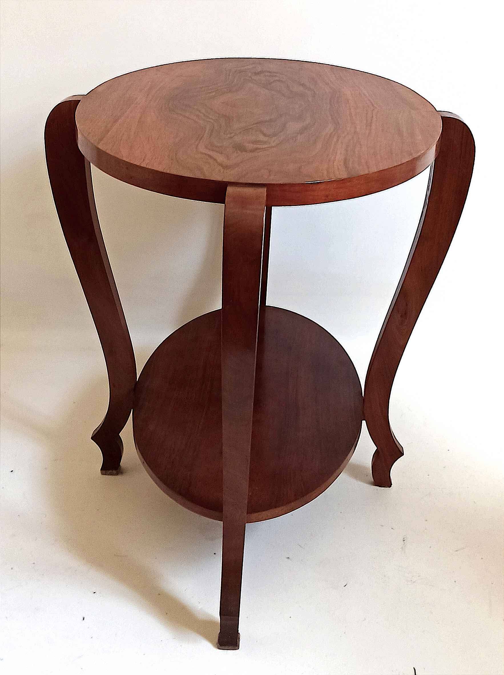 Art Deco oval pedestal table Width 80 cm