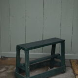Vintage green old workshop bench