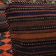 Striped Kilim Cushion Cover Handwoven Wool Scatter Pillow- 35x35cm