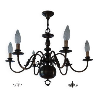 Chandelier and 2 sconces