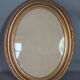Ancien cadre oval bois stuc dor