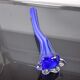 Soliflore bleu en verre de Murano, Italie, 1960