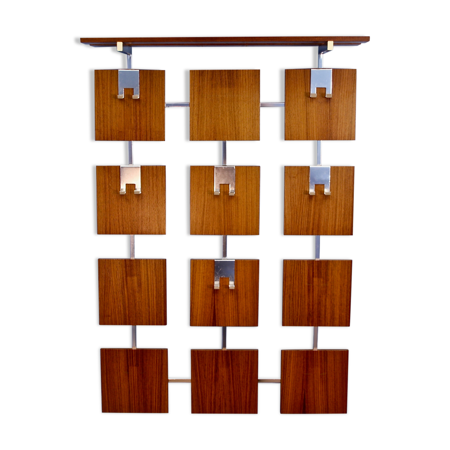 Adjustable coat rack in rosewood, 1970s