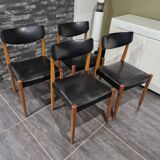 Set of 4 Scandinavian chairs, 1970s