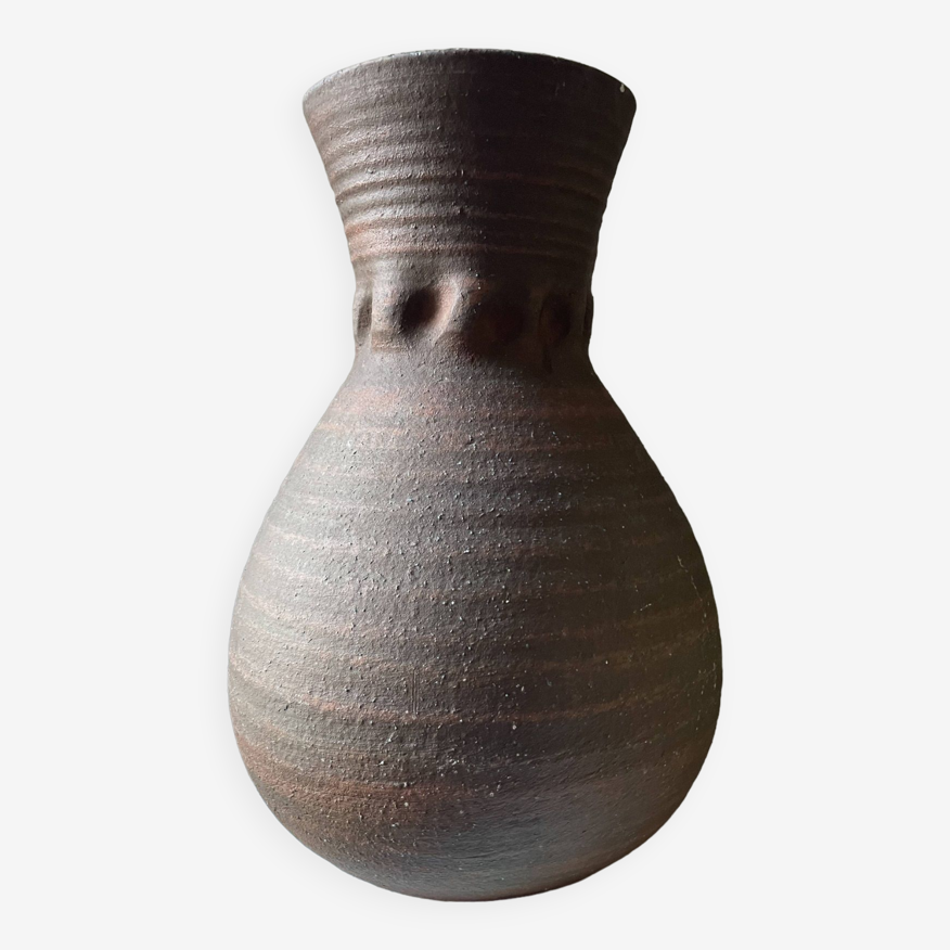 Vase en céramique par Accolay, série Gauloise, circa 1960 vintage | Selency