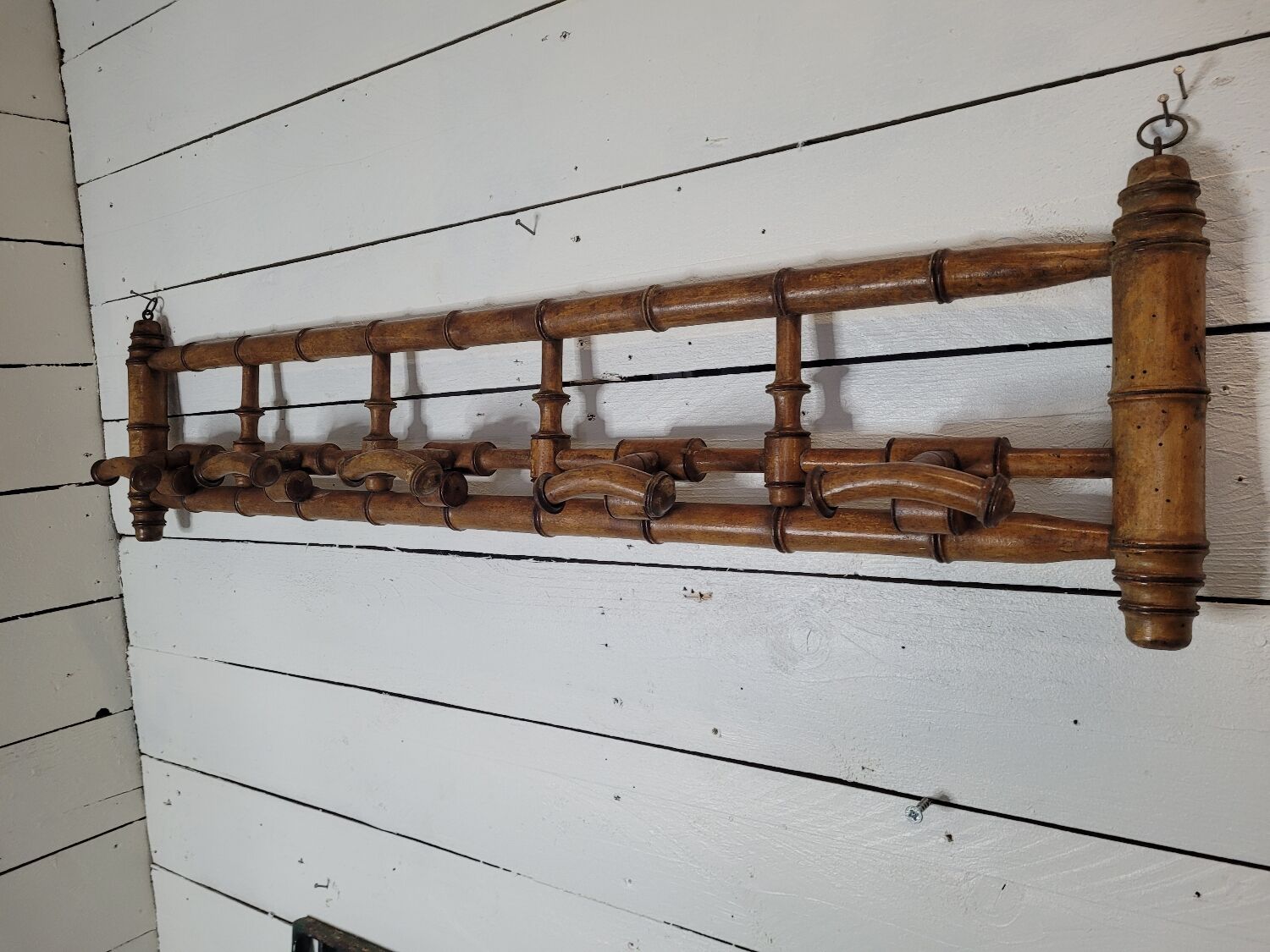 Coat rack wood bamboo, 106cms of L