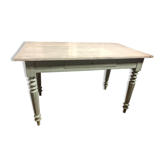 Bureau en bois chiné