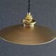 old opaline pendant light painted gold, delivered with new cable and socket
