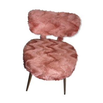 Pelfran chair 1970 old pink moumoutte