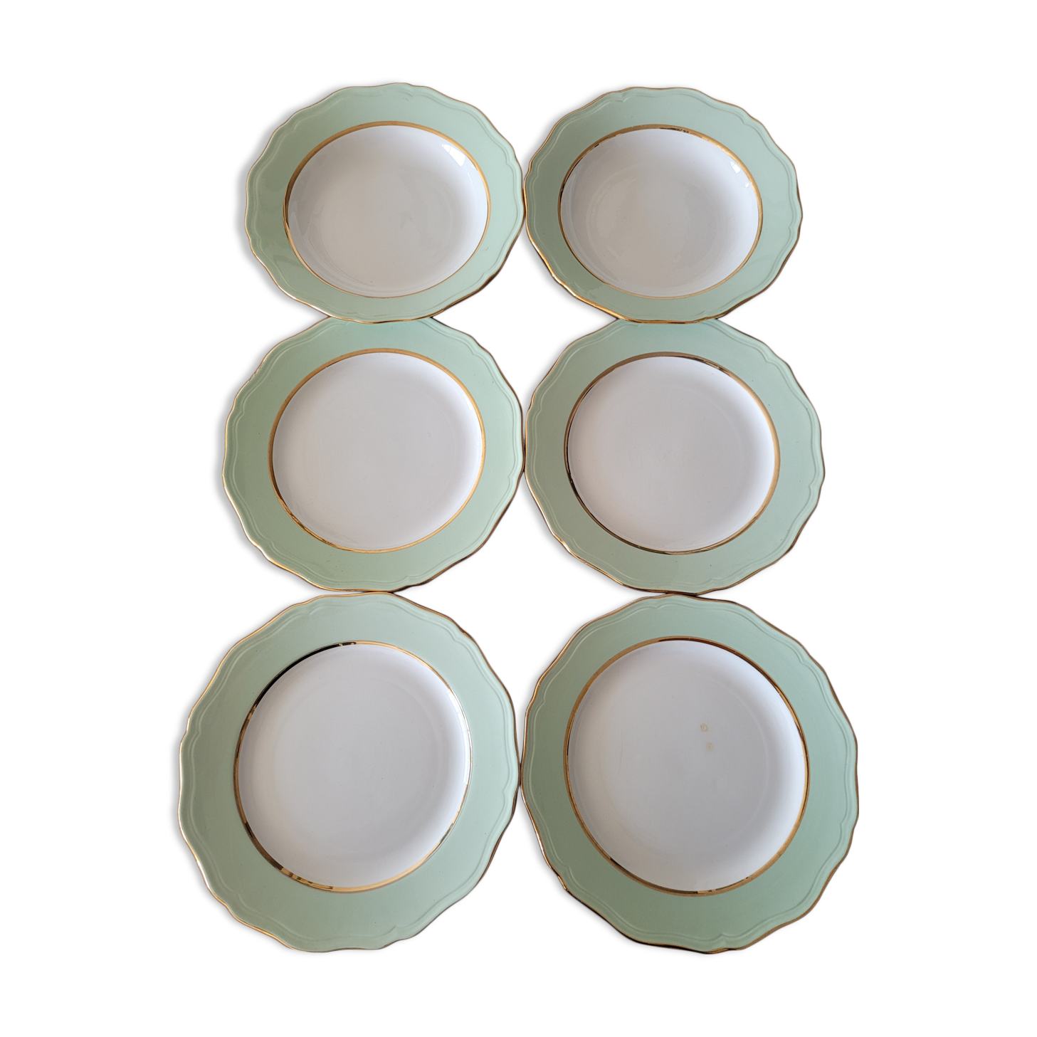 6 plates the Amandinoise "Joliette"