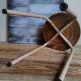 Tabouret d'atelier pieds en tubes métal industriels