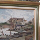 Marine oil on canvas signed
