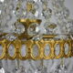 vintage glass stamped hot air balloon chandelier