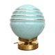Clichy glass lamp pale blue and gilded