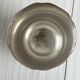 Silver-plated metal bucket, scalloped edge