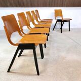 Set of 6 Dining Chairs P7 by Roland Rainer for E & A Pollack, Vienna 1952