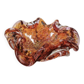 1950s Ashtray in Murano Glass with Gold finishes.