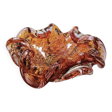 1950s Ashtray in Murano Glass with Gold finishes.