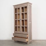 Oak showcase, Danish design, 1980s, production: Denmark