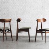 Set of 10 dining chairs 'Kastrup' by Louis van Teeffelen, Dutch design, 1960s