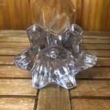Old VANNES Crystal Vase Vintage Molded Glass #A410