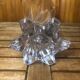 Old VANNES Crystal Vase Vintage Molded Glass #A410