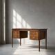 Vintage Scandinavian modern teak desk from the 1960s with drawers.